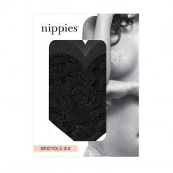 Entrenue Accessories Bristols 6 Nippies - Basics Hearts Black