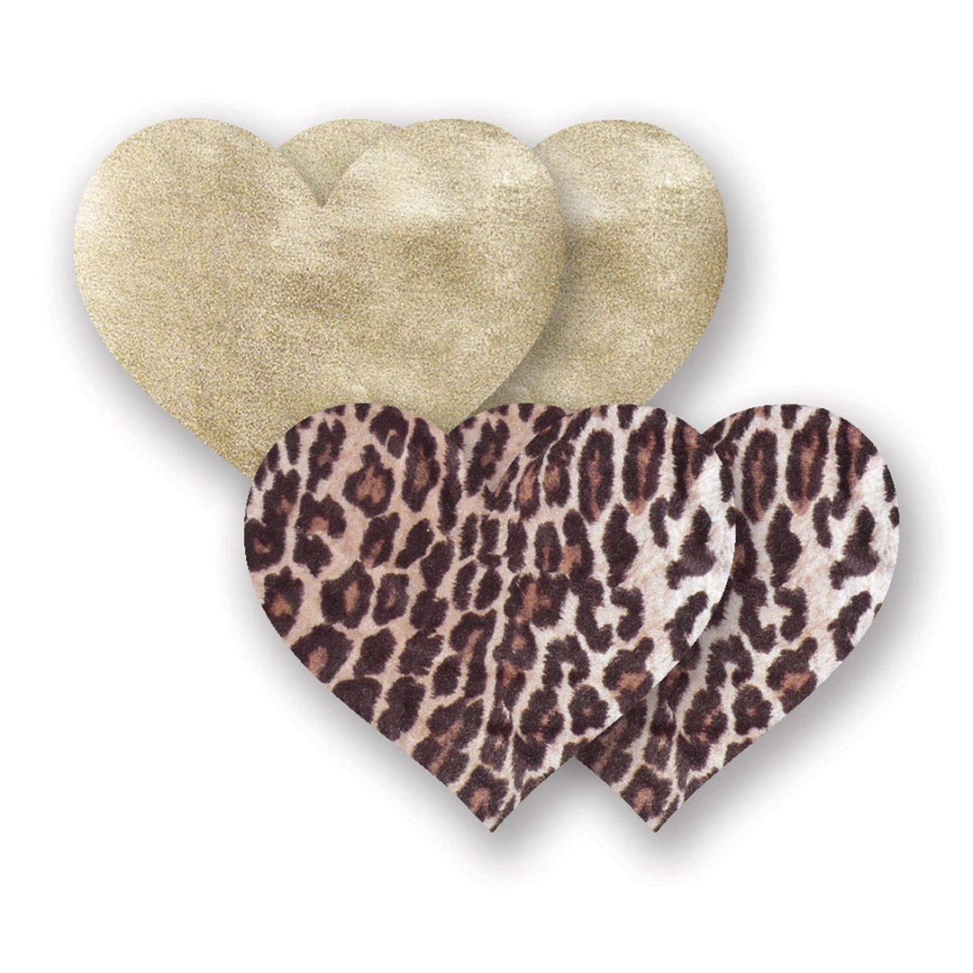 Entrenue Accessories Bristols 6 Nippies - Dominico Leopard Hearts 3 Entrenue Accessories Bristols 6 Nippies - Dominico Leopard Hearts