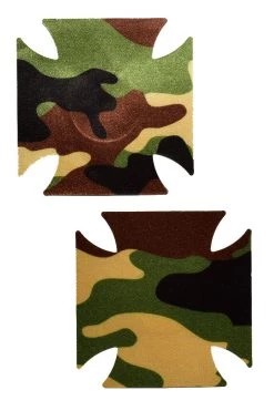 GE Apparel Accessories Double Cross Camouflage Nipple Pasties