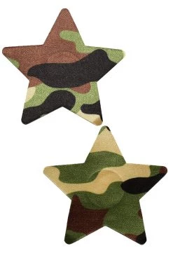GE Apparel Camouflage Star Nipple Pasties