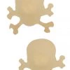 GE Apparel Beige Skull & Crossbones Nipple Pasties
