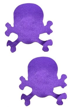 GE Apparel Purple Skull & Crossbones Nipple Pasties Accessories