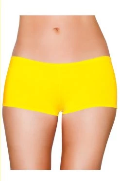 Roma Yellow Low Rise Booty Shorts