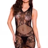 Music Legs Floral Lace Bodystocking Dress 2 Music Legs Floral Lace Bodystocking Dress