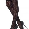 Leg Avenue Black Lolita Crochet Thigh High Socks 2 Leg Avenue Black Lolita Crochet Thigh High Socks