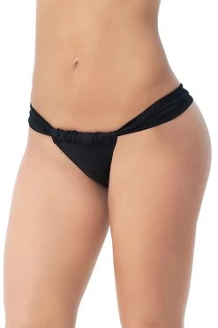 Mapale Black Sunny Days Thong Bikini Bottom