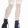 Leg Avenue Ivory Pointelle Thigh High Socks