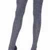 Leg Avenue Heather Grey Ribbed Knit Thigh High Socks 1 Leg Avenue Heather Grey Ribbed Knit Thigh High Socks