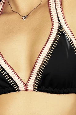 Mapale Lost In Paradise Stitch Black Bikini Set