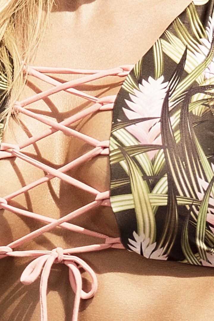 Mapale Swimwear Rebel Heart Leaf Print Bikini Set 5 Mapale Swimwear Rebel Heart Leaf Print Bikini Set