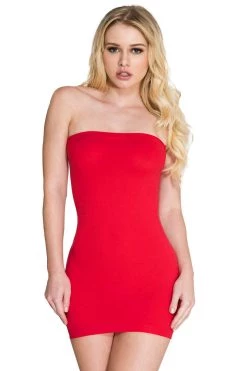 Music Legs Red Lipstick Strapless Dress Bodystocking Lingerie