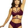 Seven Til Midnight BOTTOM - Laura Wine High Waist Bikini Bottoms Swimwear 2 Seven Til Midnight BOTTOM - Laura Wine High Waist Bikini Bottoms Swimwear