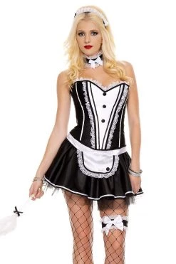 Music Legs Frisky French Maid Costume