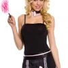 Music Legs French Maid Accessory Kit - Black/Pink Costumes