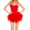 Music Legs Ravewear Red Stretch Mini Tutu Dress 2 Music Legs Ravewear Red Stretch Mini Tutu Dress