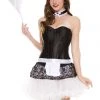 Music Legs Lacy French Maid Accessory Kit Costumes