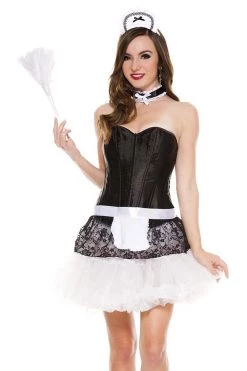 Music Legs Lacy French Maid Accessory Kit Costumes