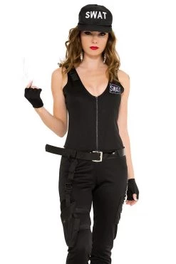 Music Legs SWAT Babe Costume Costumes