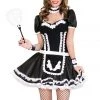 Music Legs Lovely Floral French Maid Costume Costumes