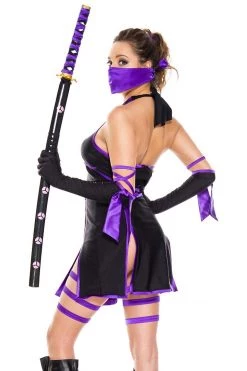 Music Legs Pretty Purple Ninja Costume Costumes