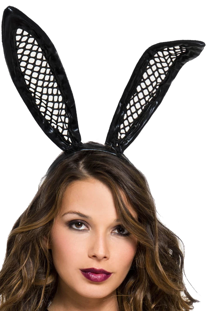 Music Legs Dominatrix Fishnet Bunny Ears Costume Accessory 4 Music Legs Dominatrix Fishnet Bunny Ears Costume Accessory