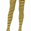 Leg Avenue Black & Yellow Striped Pantyhose