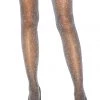 Leg Avenue Black & Silver Lurex Shimmer Tights 2 Leg Avenue Black & Silver Lurex Shimmer Tights