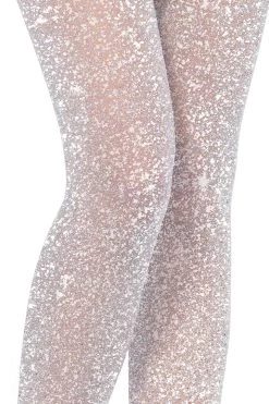 Leg Avenue Hosiery Silver Lurex Shimmer Tights