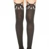 Music Legs Kitty Face Pantyhose