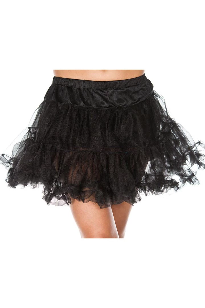 Music Legs Women's Mid-Length Black Petticoat 4 Music Legs Women's Mid-Length Black Petticoat