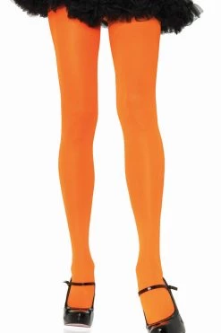 Leg Avenue Pumpkin Orange Opaque Tights