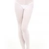Music Legs Hosiery White Opaque Tights