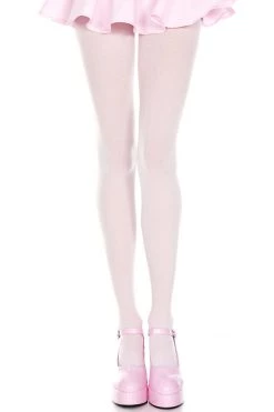 Music Legs Baby Pink Opaque Tights