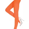 Music Legs Hosiery Orange Opaque Tights