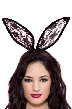 Music Legs Lace Bunny Ears Costume Accessory