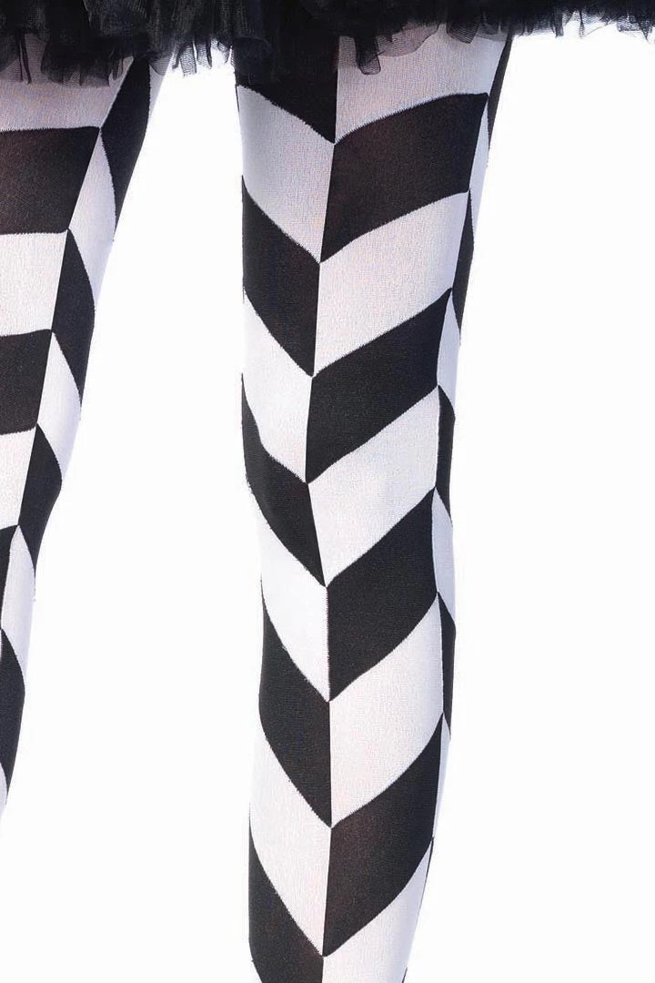 Leg Avenue Hosiery Chevron Illusion Opaque Pantyhose 4 Leg Avenue Hosiery Chevron Illusion Opaque Pantyhose