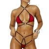 Elegant Moments Black Widow Multi-Strap Micro Bikini