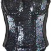 AMSCAN Black Sequin Sea Siren Corset