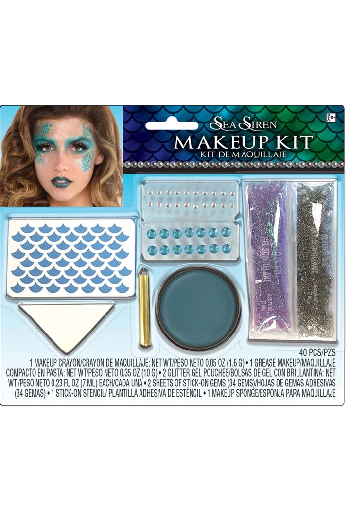 AMSCAN Sea Siren Mermaid Makeup Kit 3 AMSCAN Sea Siren Mermaid Makeup Kit