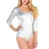 AMSCAN Iridescent Metallic Shimmer Bodysuit Sexy Bodysuits & Rompers