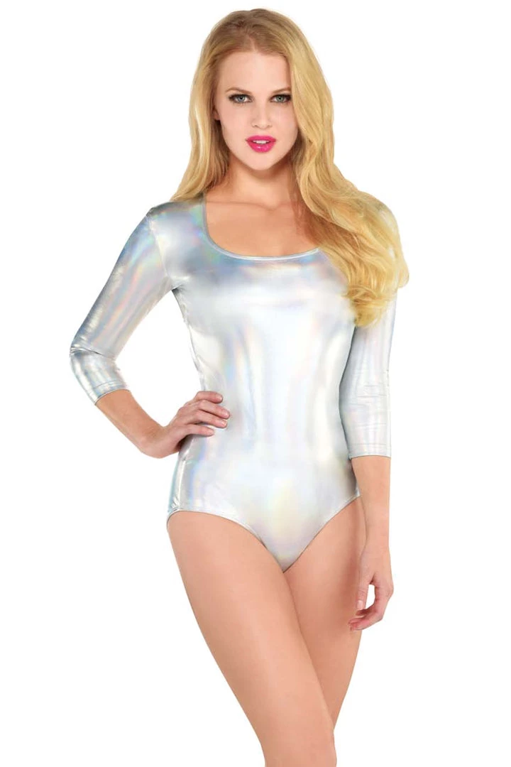 AMSCAN Iridescent Metallic Shimmer Bodysuit Sexy Bodysuits & Rompers 3 AMSCAN Iridescent Metallic Shimmer Bodysuit Sexy Bodysuits & Rompers