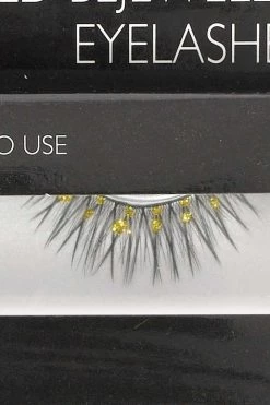 AMSCAN Gold Bejeweled Eyelashes Costumes