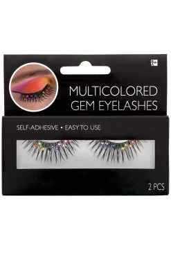 AMSCAN Colorful Gems Eyelashes Costumes