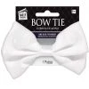 AMSCAN White Satin Bow Tie School Girl Outfits 1 AMSCAN White Satin Bow Tie School Girl Outfits