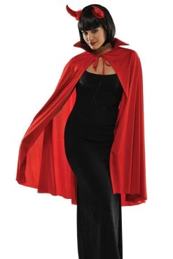 AMSCAN Mid Length Red Cape Costume Accessory Costumes