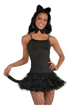 AMSCAN Adult Black Cat Accessory Kit Costumes