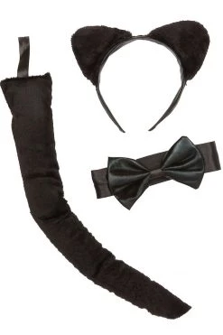 AMSCAN Adult Black Cat Accessory Kit Costumes