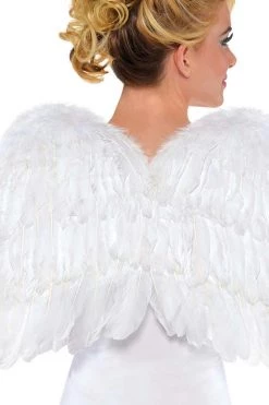 AMSCAN White Angel Wings Costume Accessory Costumes