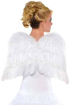 AMSCAN White Angel Wings Costume Accessory Costumes
