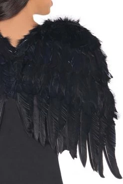 AMSCAN Costumes Dark Angel Black Wings Costume Accessory